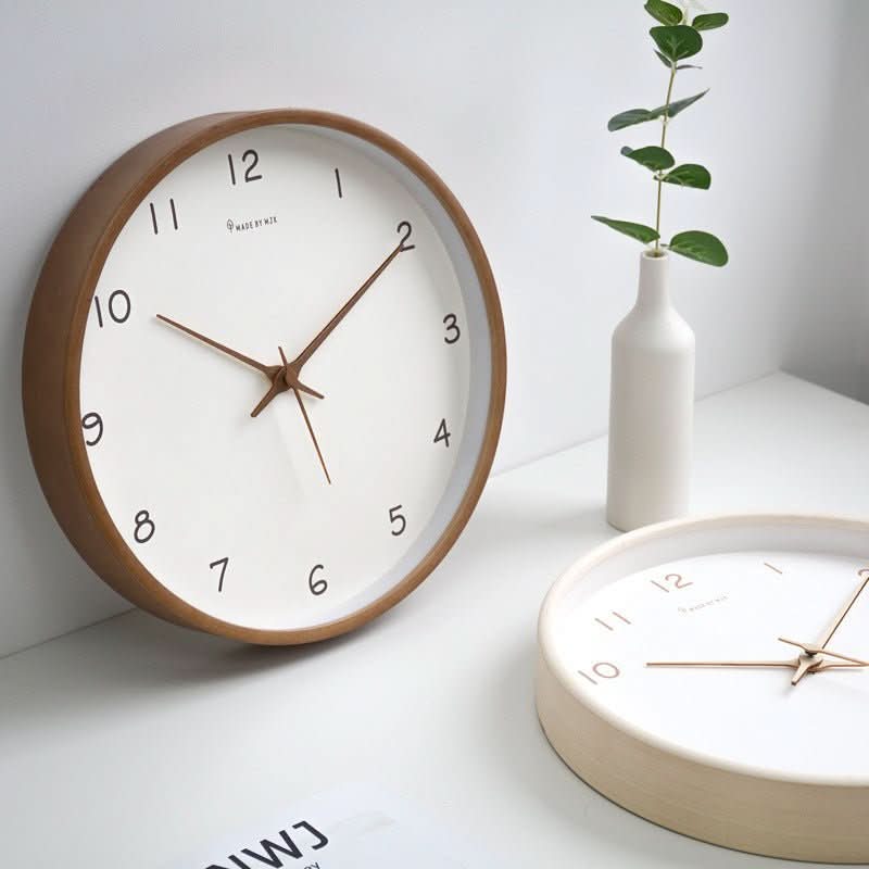 Wanduhr Modern Mit Lautlosem Mechanismus - Zeitloses Design Für Wohnzimmer Und Schlafzimmer 2