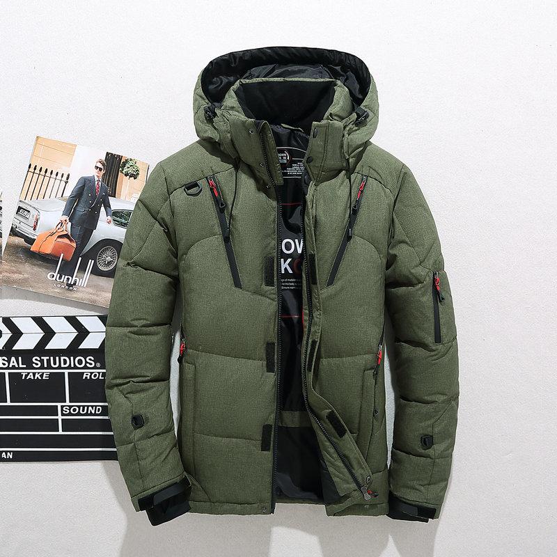 Warme Dicke Kapuzen-Pufferjacke