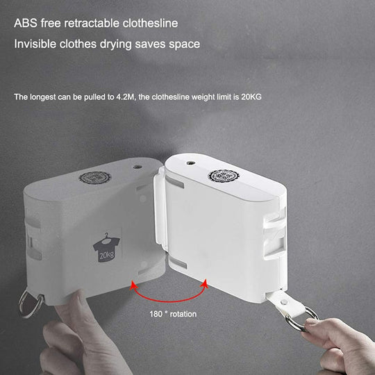 Wäscheleine für Innen- und Außenbereich ausziehbar 3
