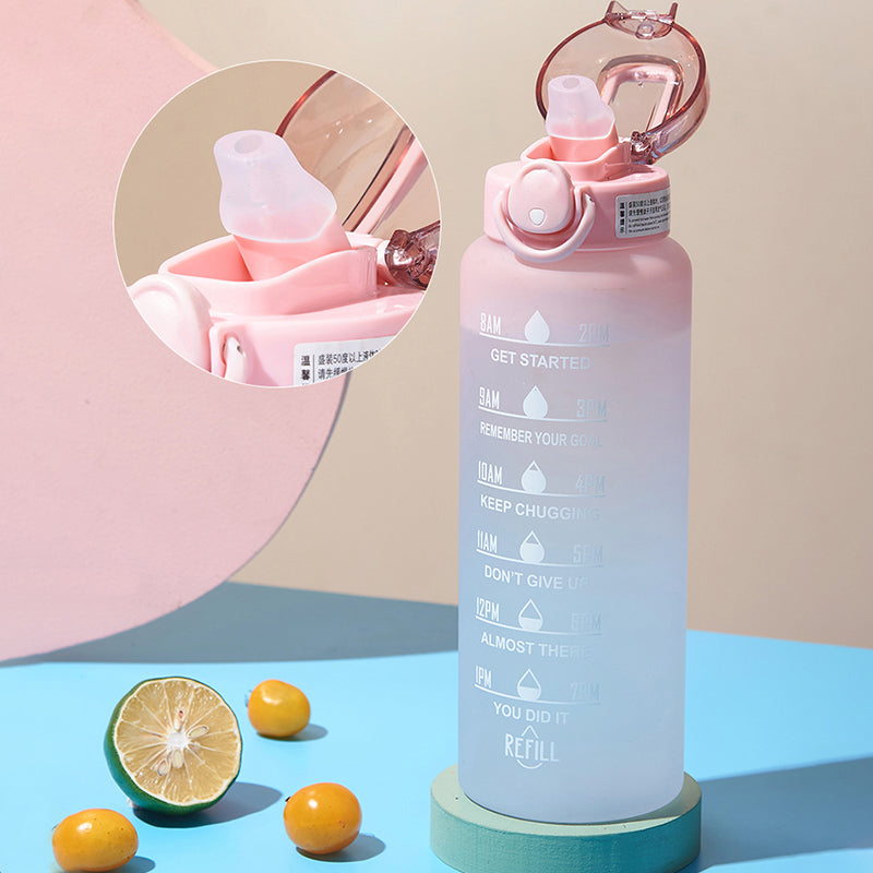 Wasserflasche Trinkflasche Sport mit Motivationsdesign für Tägliche Hydration 7