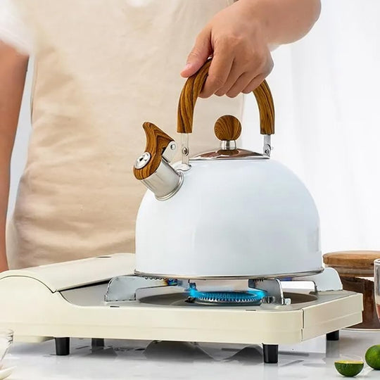 Wasserkocher Schwarz Mit Pfeifenstimme Verstellbar Für Induktions-, Gas- Und Elektroherde 2
