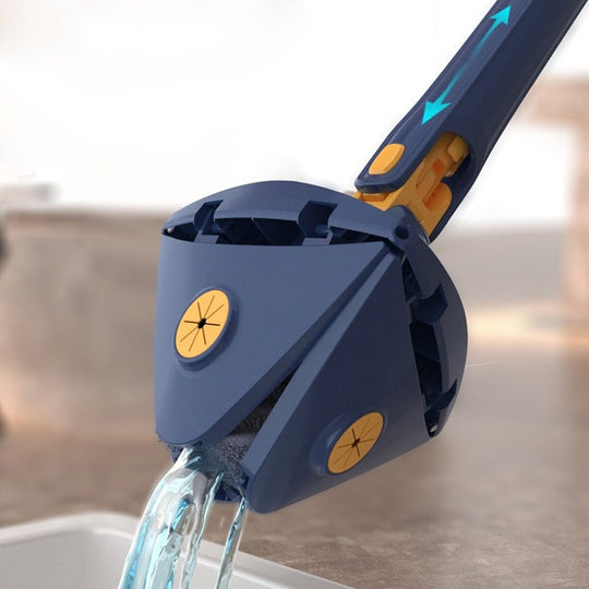 Wischmopp 360-Grad Drehbar Mit Innovativem Dreieckigem Design Für Effizientes Wischen 4
