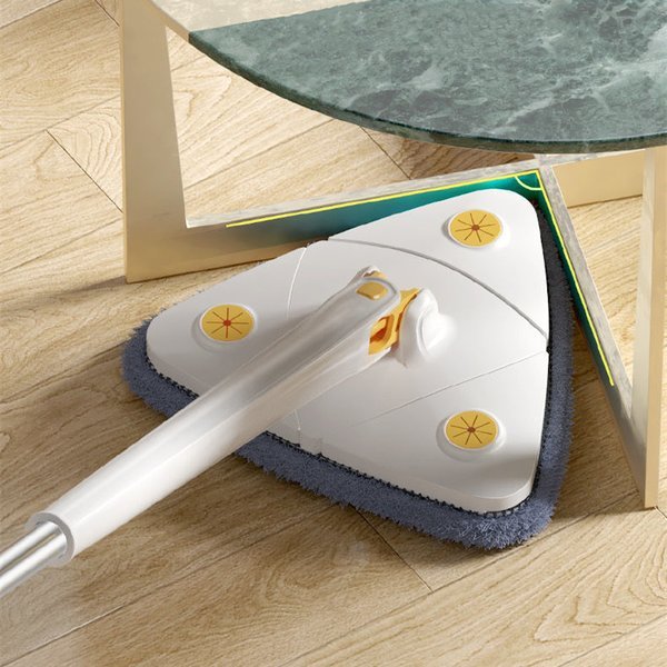 Wischmopp 360-Grad Drehbar Mit Innovativem Dreieckigem Design Für Effizientes Wischen 6