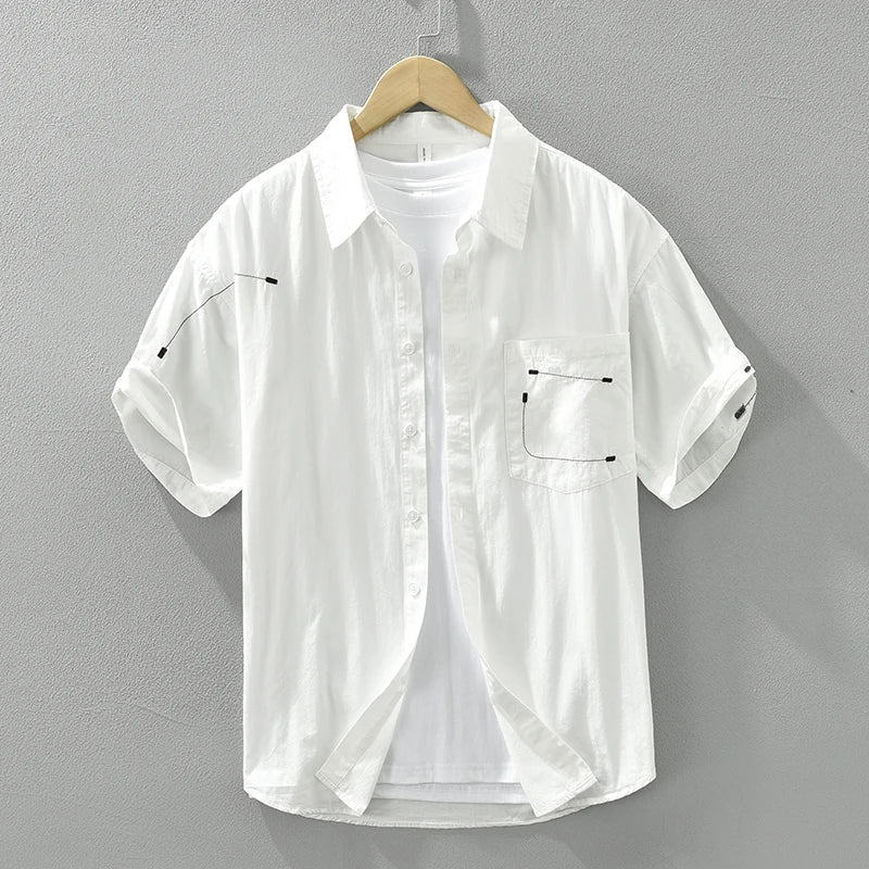 Variant image for Herren T-Shirt Lässiger Stil 100% Baumwolle Kurzarm Shirt für Männer-7