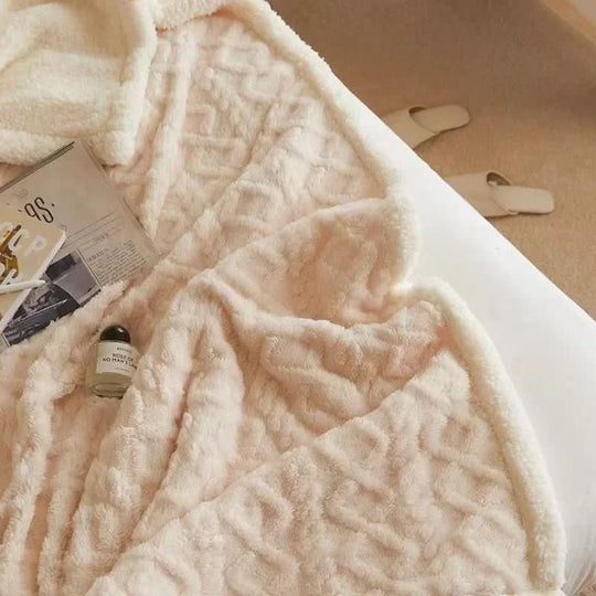 Wolldecke für Den Winter Beidseitig Verwendbar Komfortabel und Pflegeleicht 5