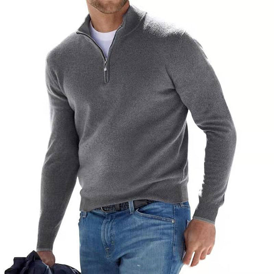 Herrenpullover Langer Ärmel Vielseitig Hochwertiger Strick-4