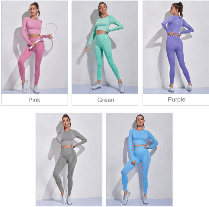 Yoga-Set Fitness-Sportbekleidung