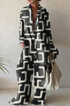 Variant image for Damen Set Leinenhose und Leinenhemd Elegantes Sommer Outfit-29