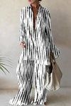 Variant image for Damen Set Leinenhose und Leinenhemd Elegantes Sommer Outfit-15