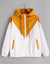 Zweifarbige Windbreaker-Jacke