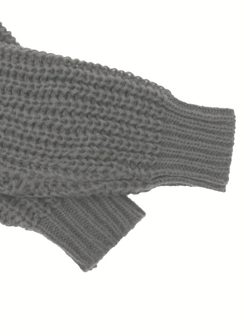 Herren Strickjacke Klassisch Rundhalsausschnitt Hochwertiges Strickmaterial-5