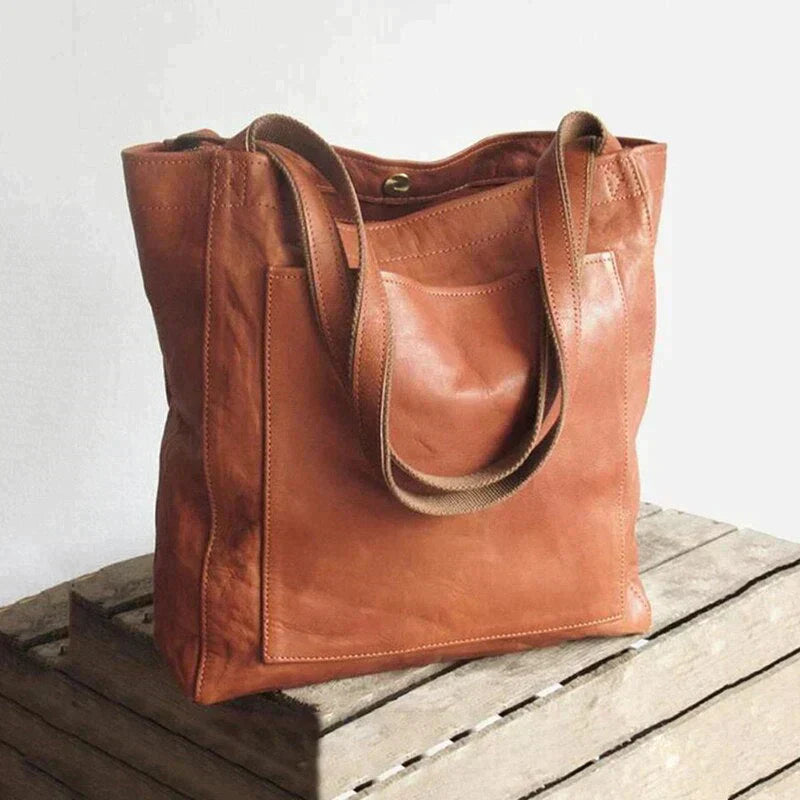 Damen Handtasche Klassisches Design Veganes Leder Elegant und Geräumig 1