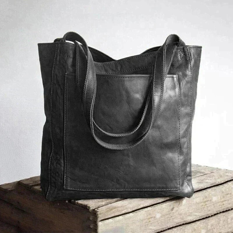Damen Handtasche Klassisches Design Veganes Leder Elegant und Geräumig 2