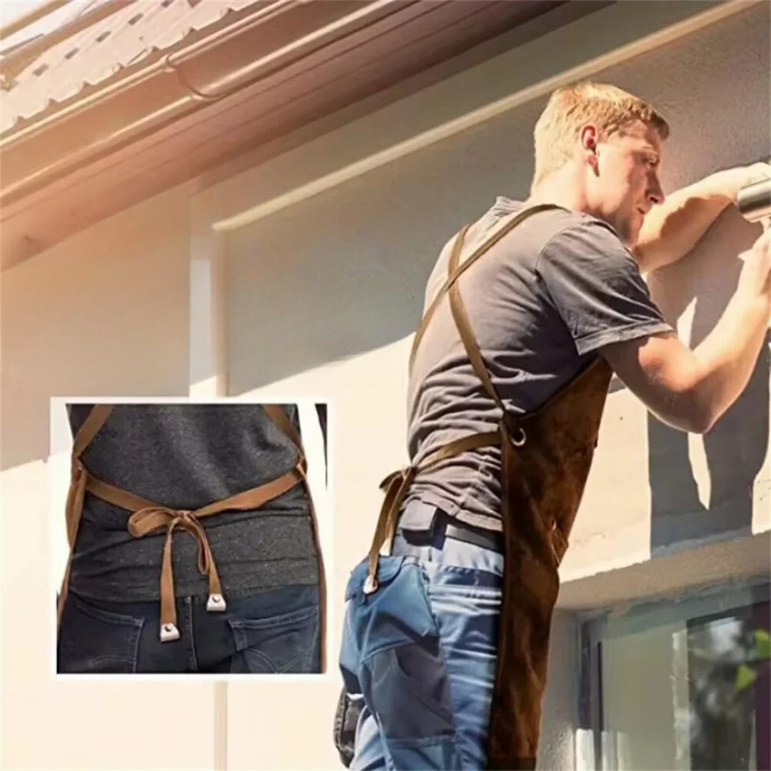 Herren-Arbeitsschürze mit verstellbarem Gürtel