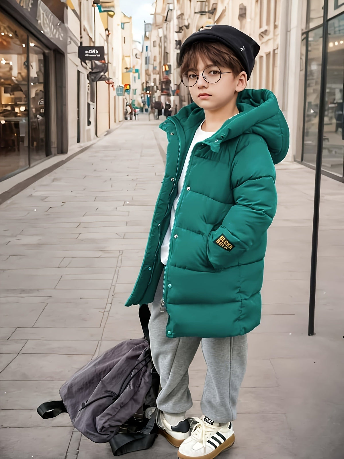 Jungenjacke 116 Halblang Mit Reißverschluss Modernes Design Atmungsaktiv 1