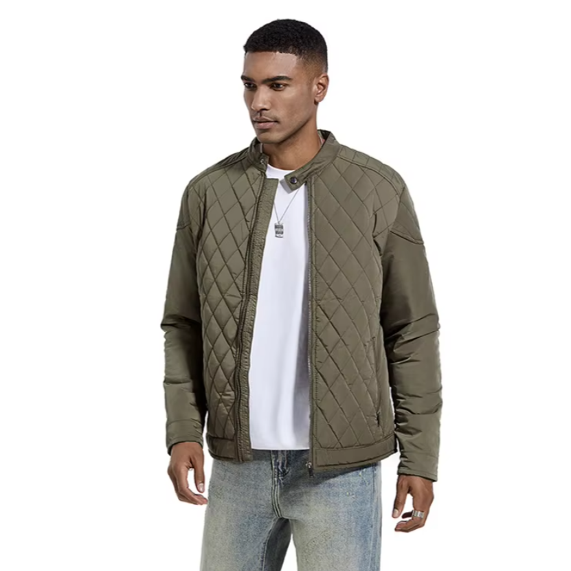 Gesteppte Bomberjacke aus Baumwolle für Männer