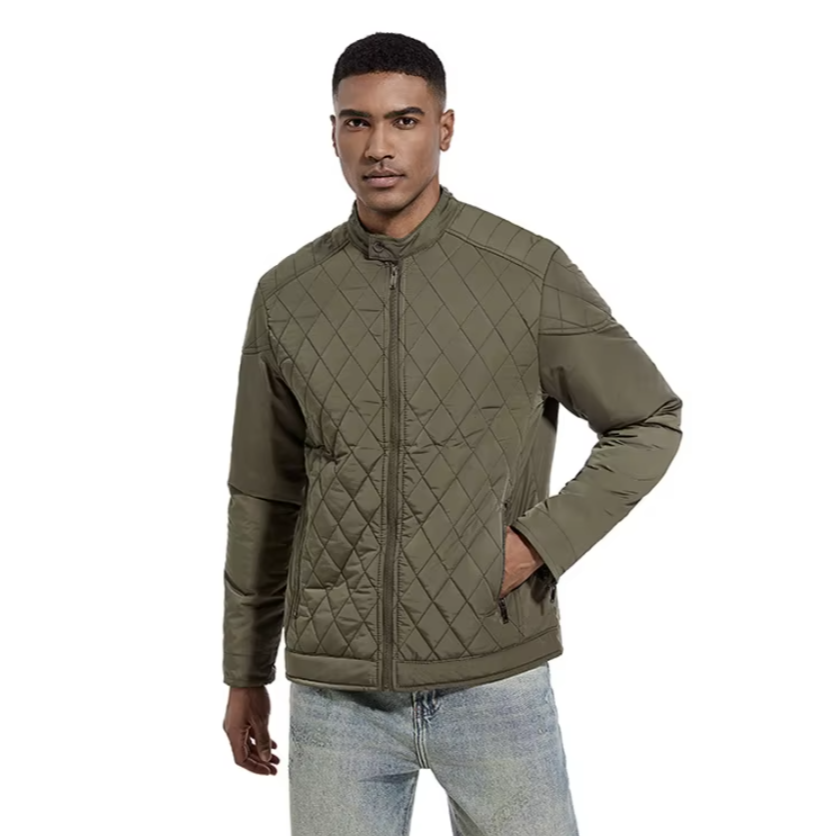 Gesteppte Bomberjacke aus Baumwolle für Männer