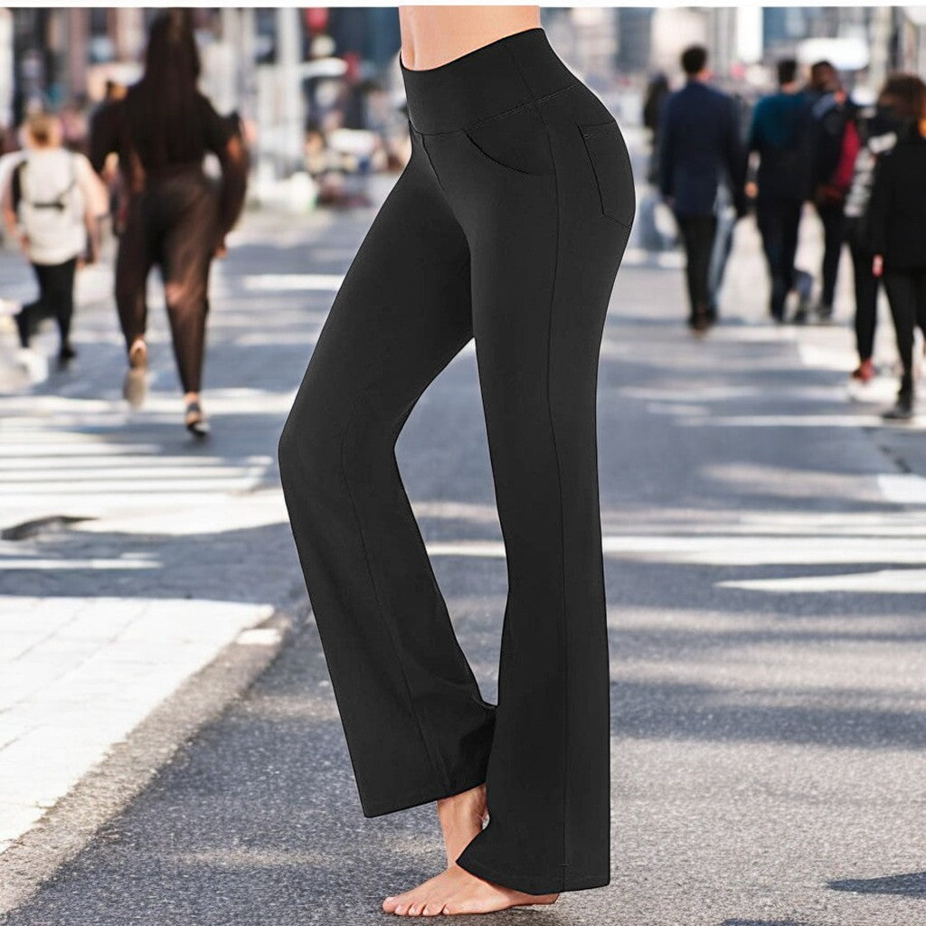 Damen-Yogahose Flare Bootcut