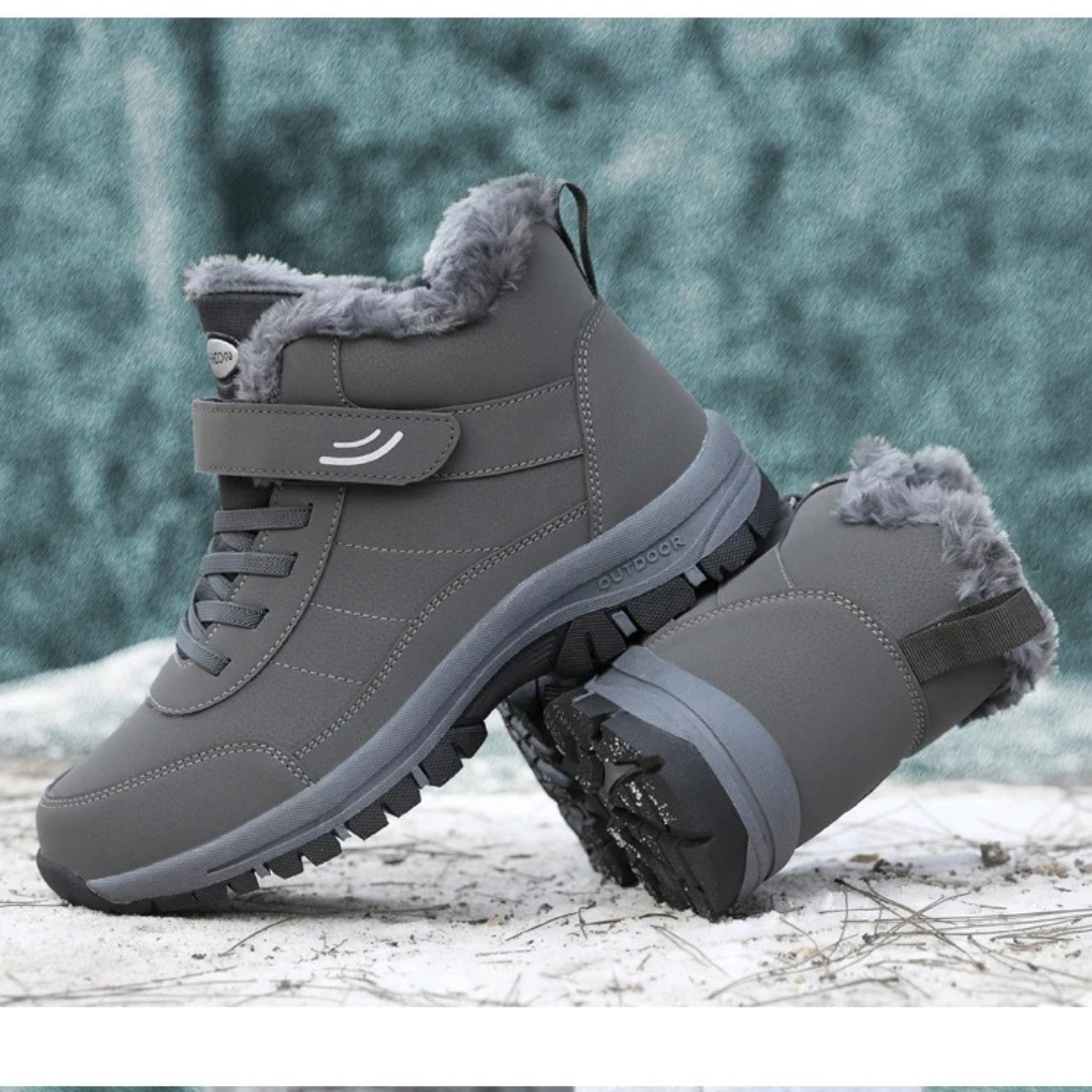 Leichte Damen-Schneestiefel mit Fell