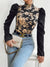 Variant image for Damen Satin Top Festlich Blumenmuster Elegantes Oberteil-17