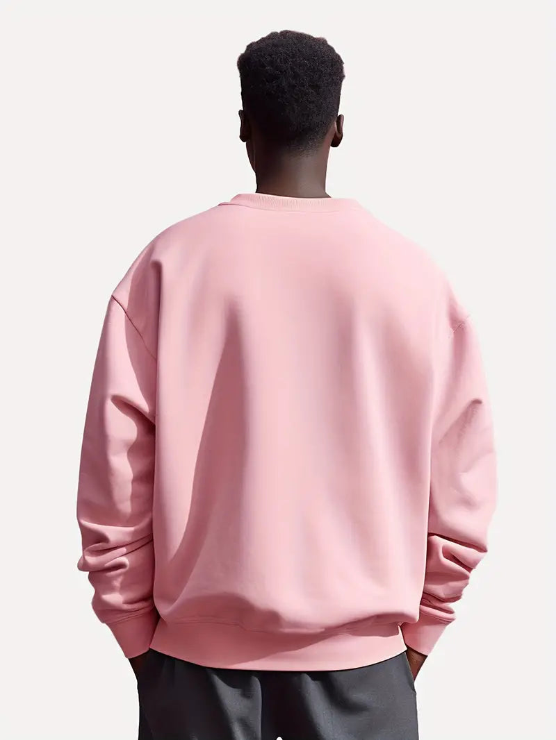 Herren Pullover Rundhals Lässig Baumwolle Komfortabel-2