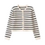 Gestreifte Damen-Strickjacke