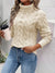 Variant image for Damen Pullover Rollkragen Zopfmuster Baumwolle für Wärme und Komfort-41