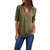 Damenbluse mit tiefem V-Ausschnitt aus Chiffon