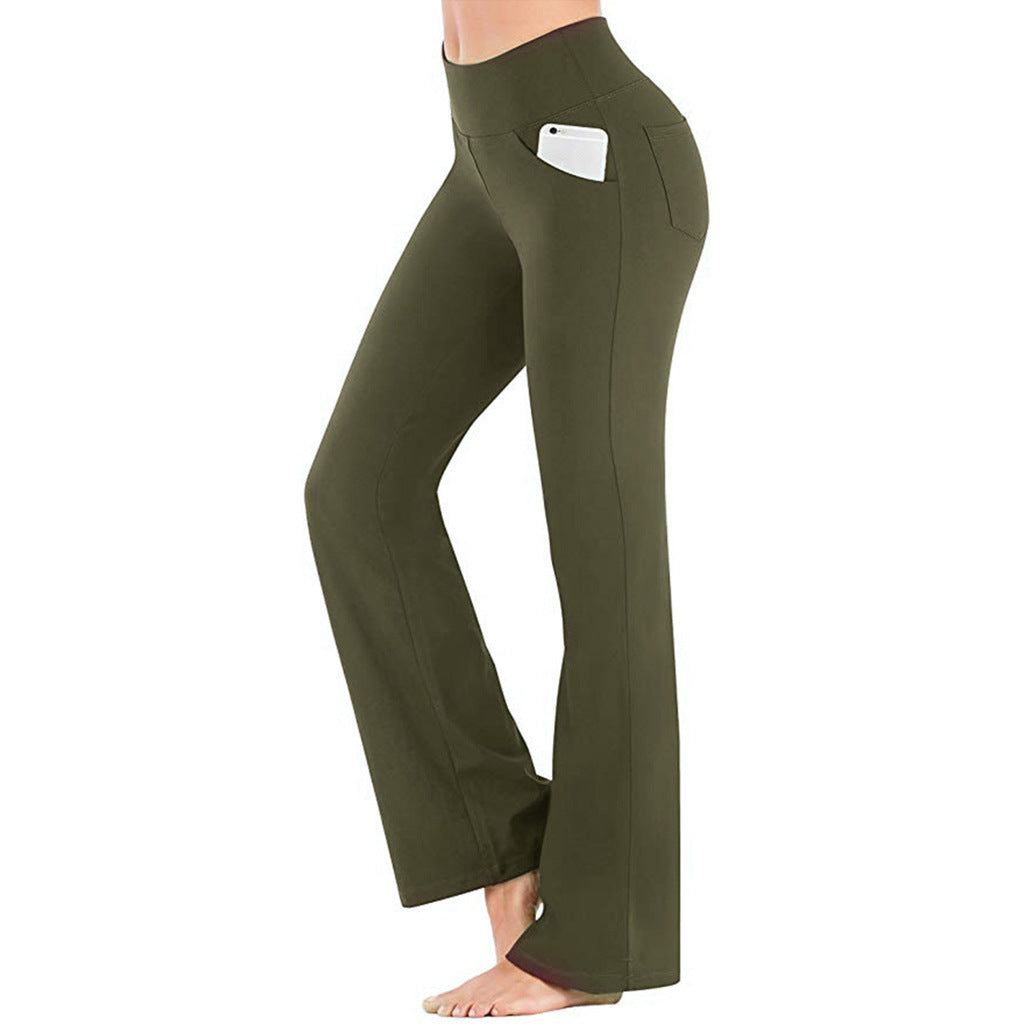 Damen-Yogahose Flare Bootcut