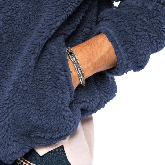 Doppelseitige Herren-Fleecejacke