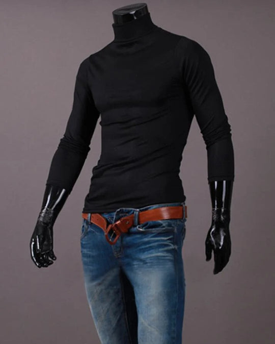 Thermoshirt für Männer mit hohem Halsausschnitt