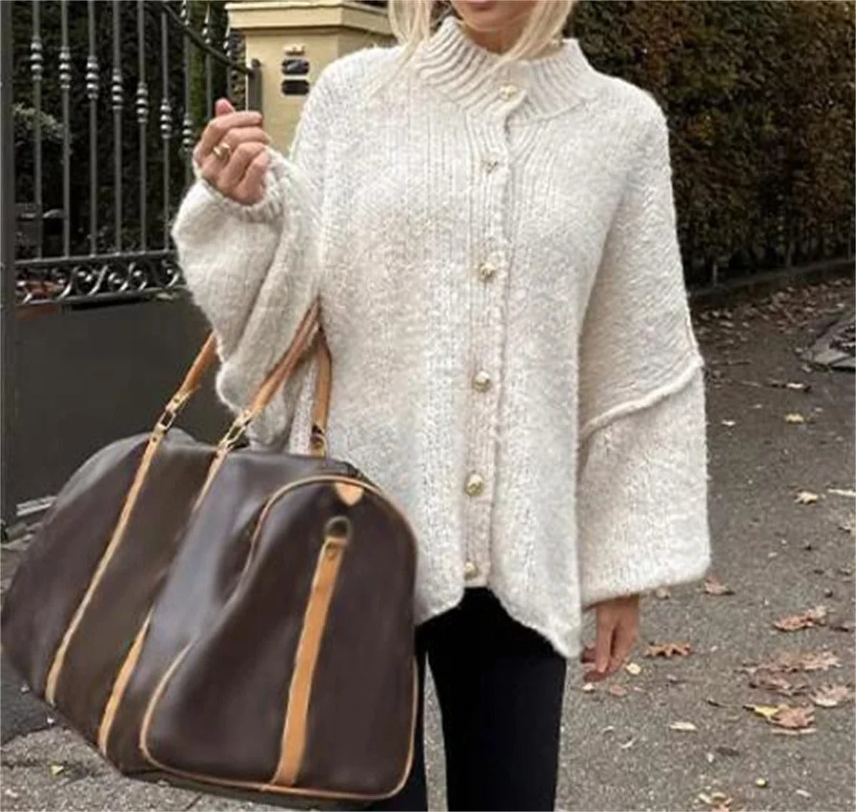 Lässiger weiter Pullover für Frauen