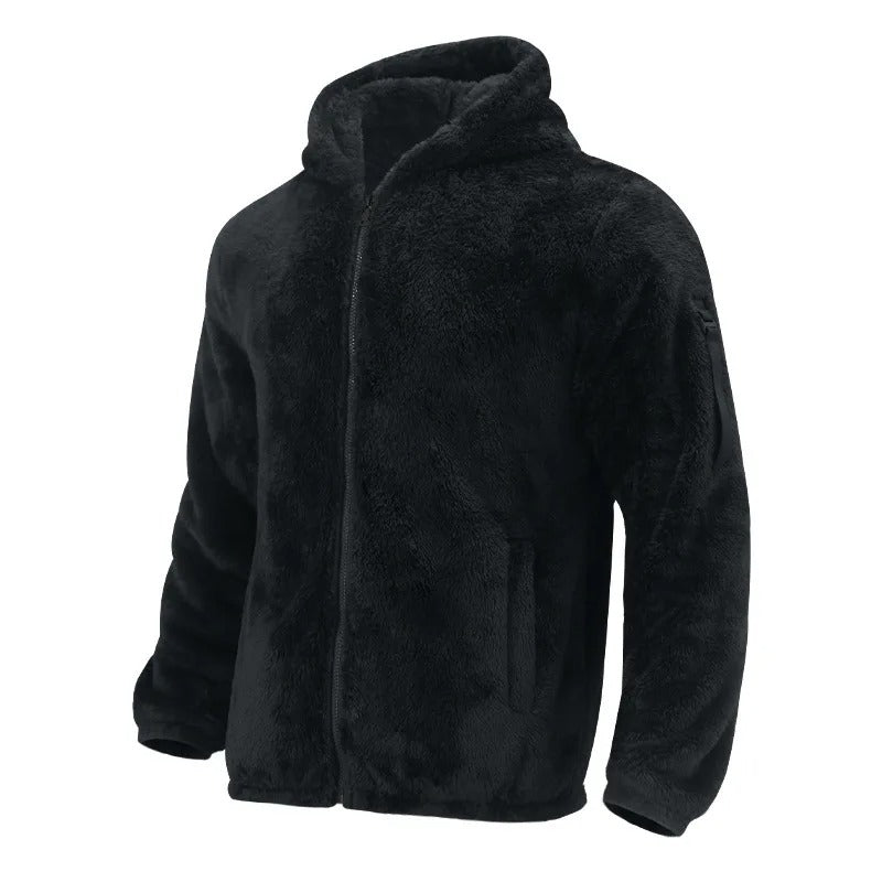 Doppelseitige Herren-Fleecejacke