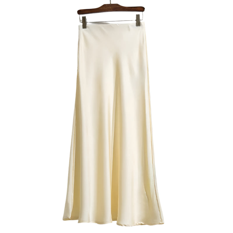 Frauen Essig Satin Fischschwanzrock