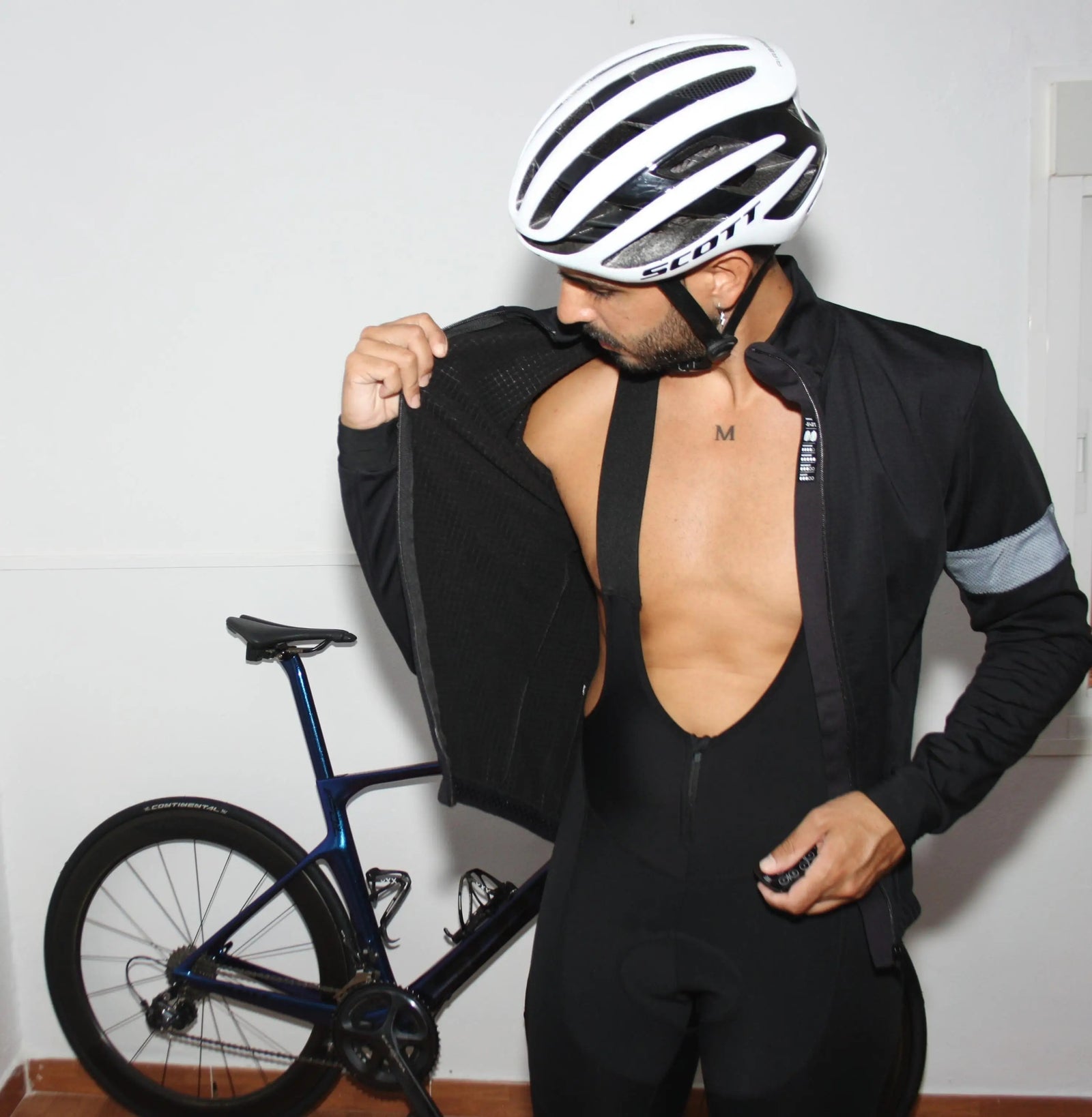 Thermo-Radlerhose für Männer + Fahrrad-Sitzpolster