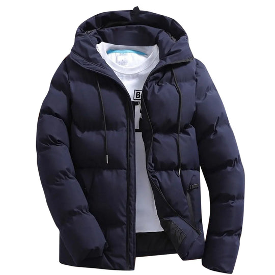 Warme Kapuzen-Pufferjacke für Männer