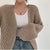 Damen-Strickjacke mit Vintage-Laternenärmeln