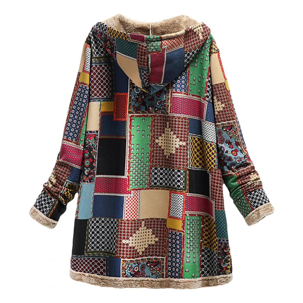 Lange Jacke mit Kapuze für Frauen