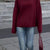 Lässiger Strickpullover mit hohem Kragen