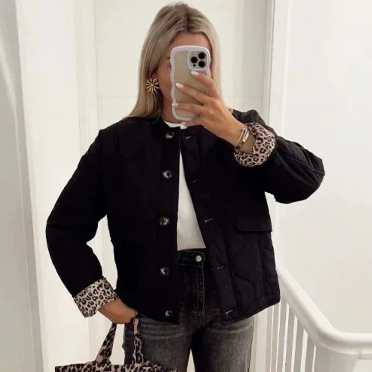 Wattierte Jacke mit Fronttasche für Damen