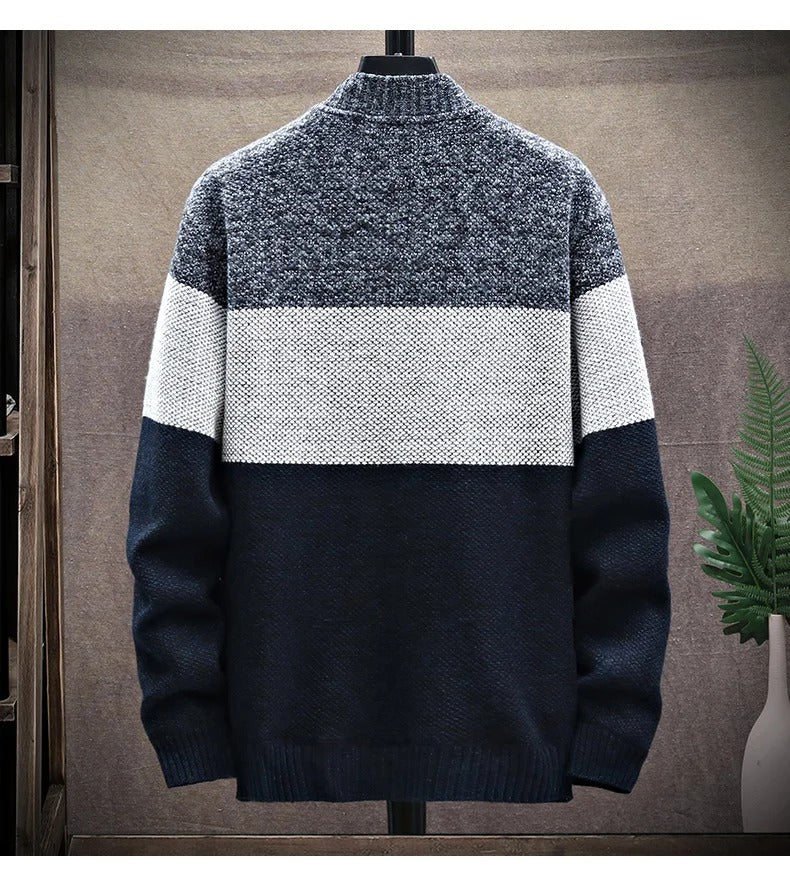 Herrenweste mit Kontraststreifen aus Fleece