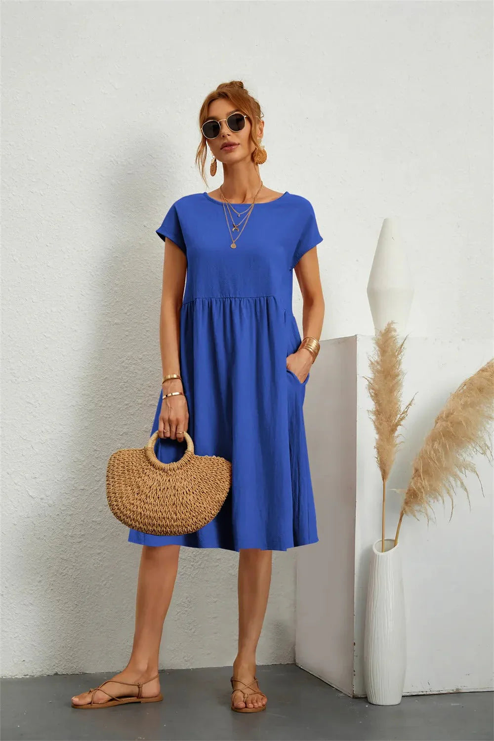 Variant image for Damen Kleid Hochzeitsgast Elegantes Festliches Design Hochwertige Stoffe-33