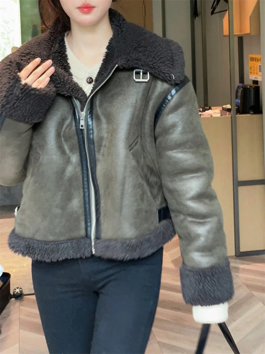 Doppelseitige Fleecejacke für Frauen