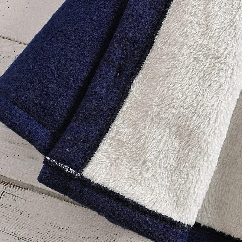 Dickere Fleecejacke für Kinder mit Kapuze