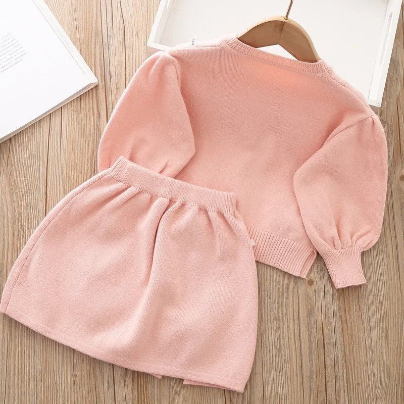Winterset aus Sweatshirt und Rock für Kinder
