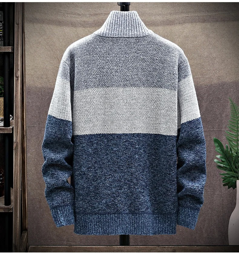 Herrenweste mit Kontraststreifen aus Fleece