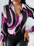 Variant image for Damen Langarmshirt Geometrisches Muster Baumwolle-17