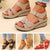 Damen Sandalen Schwarz Orthopädisch Bequem Gummi für Sommerschuhe-1