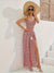 Damen Set Blumendruck Lässiger Stil Hochwertiger Stoff-5