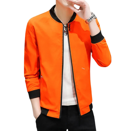 Windbreaker-Jacke mit Reißverschluss für Männer